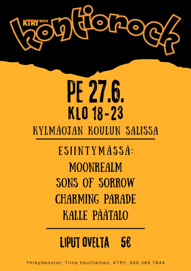 Kontiorock-tapahtuman juliste